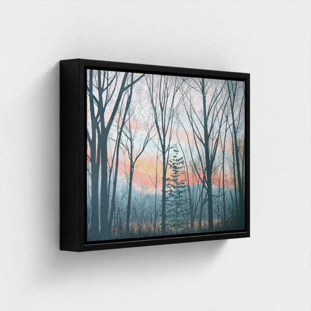 Winter Trees at Dusk - Marion Ranyak