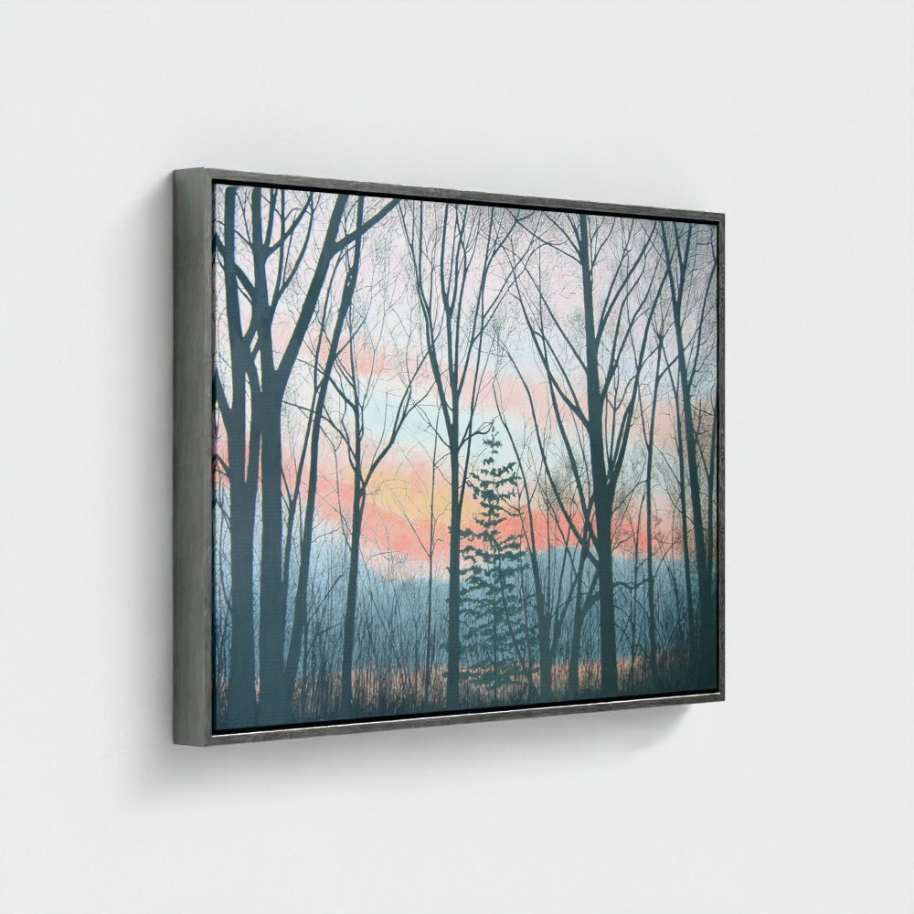 Winter Trees at Dusk - Marion Ranyak