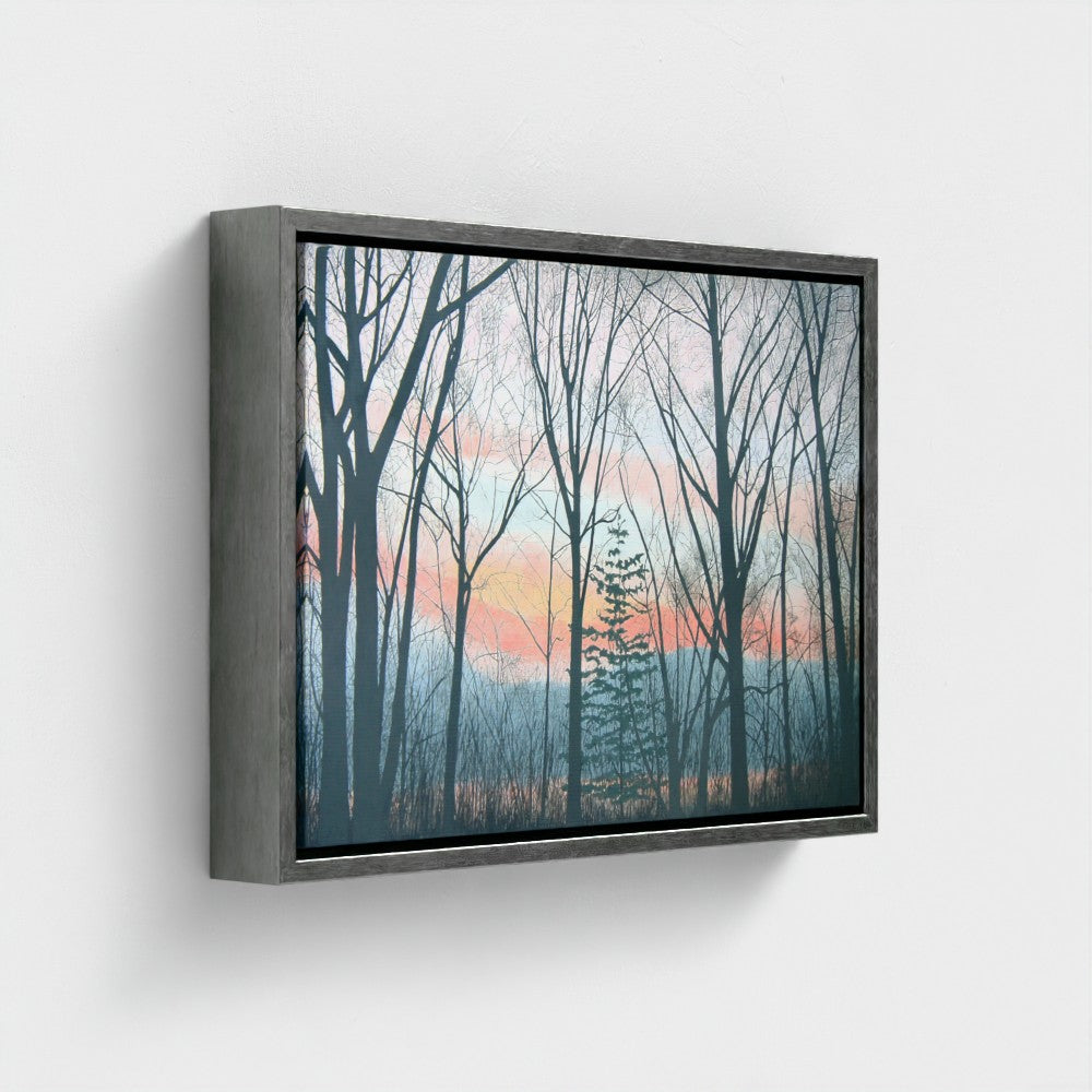 Winter Trees at Dusk - Marion Ranyak