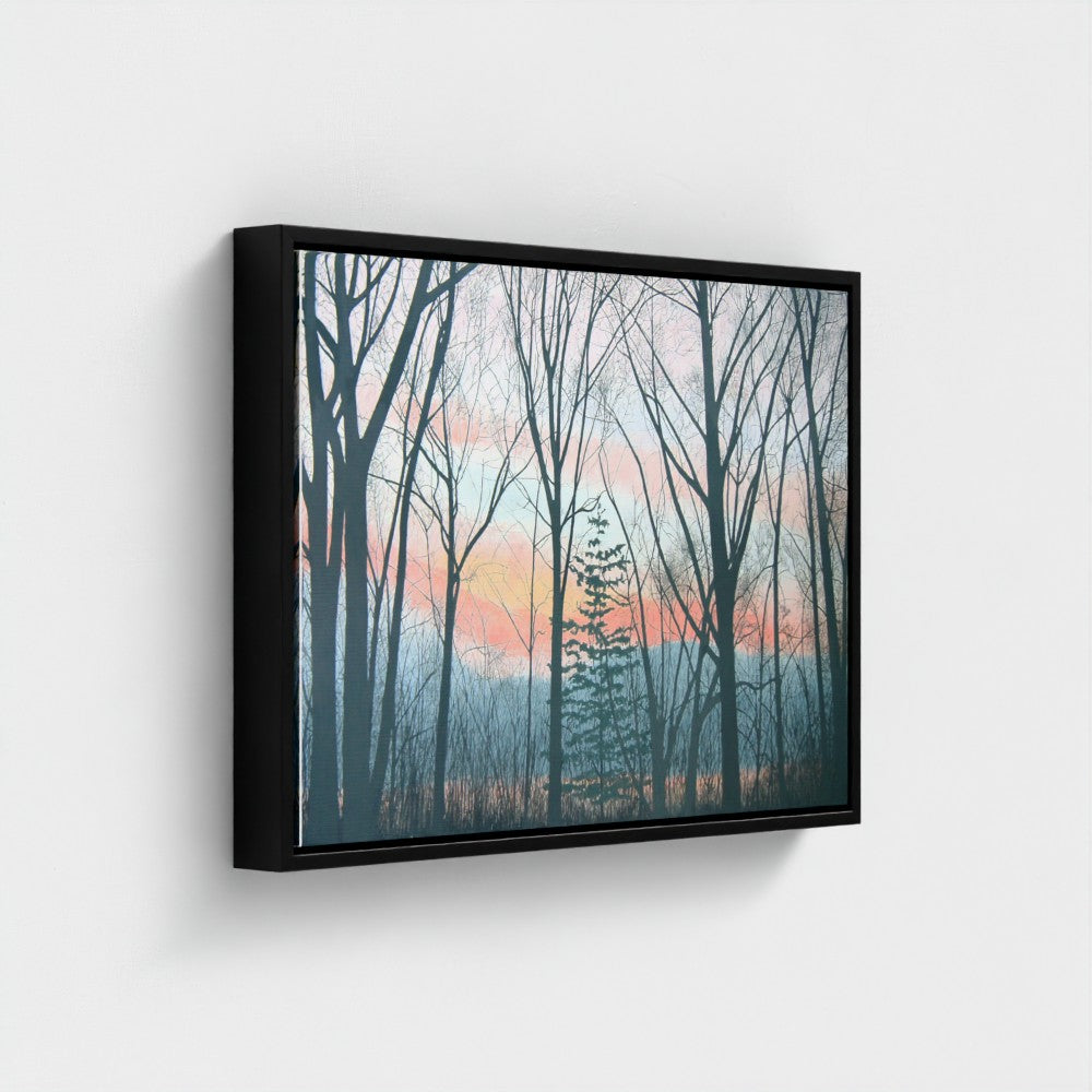 Winter Trees at Dusk - Marion Ranyak